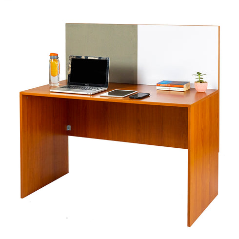 Luka Desk with White Board Marker and Pin Up Board (Oxford Cherry)