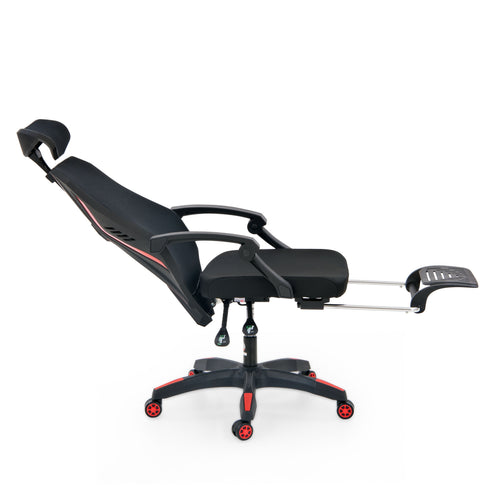 Lazer Pro Gaming Chair With Leg Support In Knitted Mesh Fabric