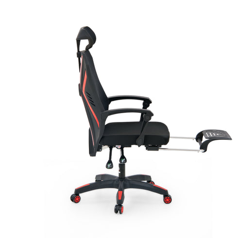 Lazer Pro Gaming Chair With Leg Support In Knitted Mesh Fabric