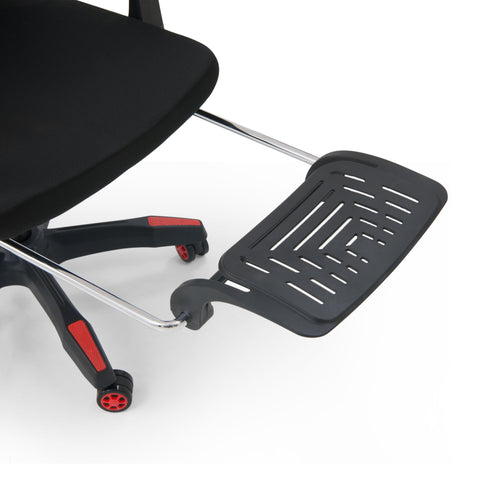 Lazer Pro Gaming Chair With Leg Support In Knitted Mesh Fabric