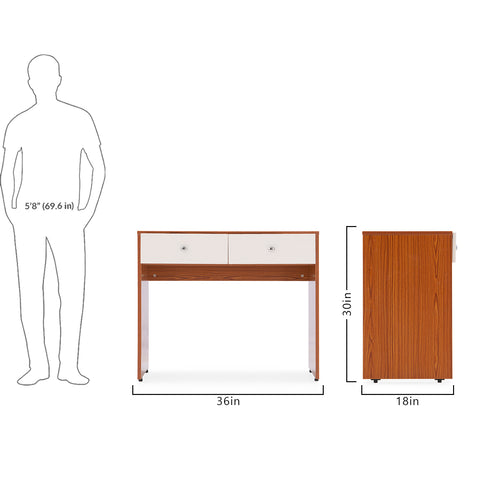 Aria Study Desk with Drawers
