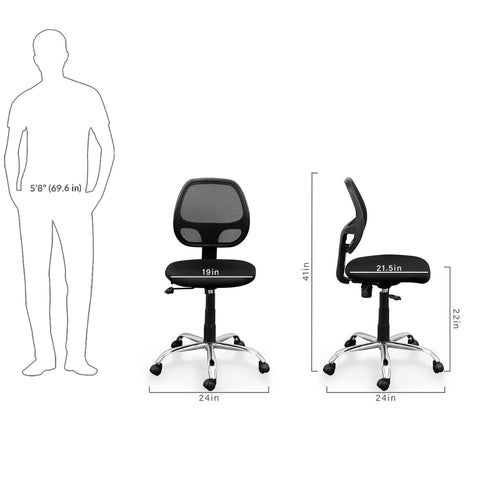 Jazz Computer Chair in Black