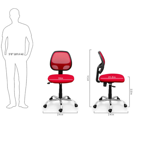 Jazz Computer Chair in Red