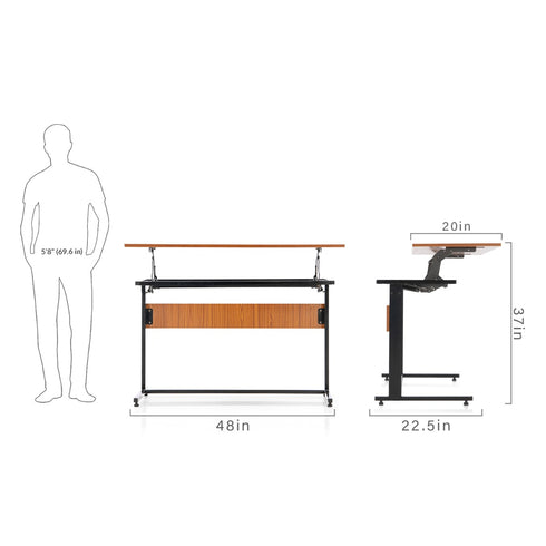 Blaze Lift up Sit and Stand Desk 4ft