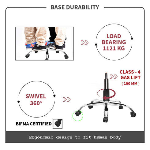 Rome High Back Chair in Chrome Base