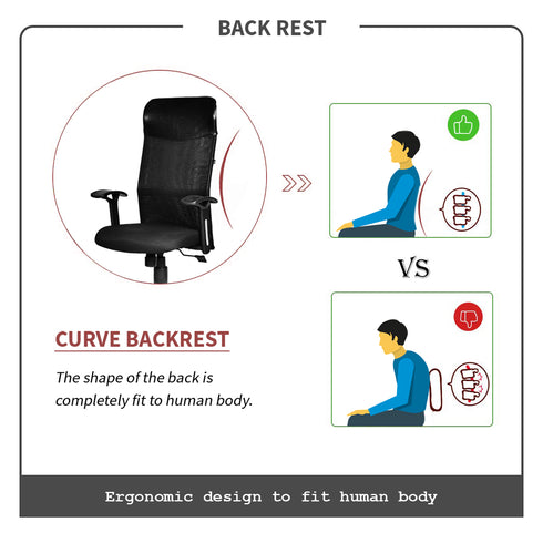 Rome High Back Chair in Chrome Base