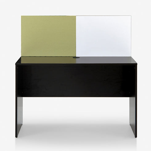 Luka Desk with White Board Marker and Pin Up Board (Flowery Wenge)
