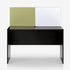 Luka Desk with White Board Marker and Pin Up Board (Flowery Wenge)