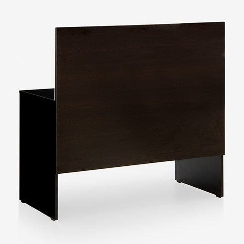 Luka Desk with White Board Marker and Pin Up Board (Flowery Wenge)