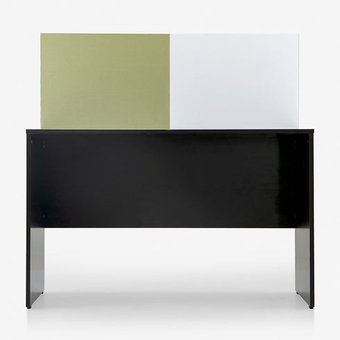 Luka Desk with White Board Marker and Pin Up Board (Flowery Wenge)