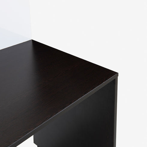 Luka Desk with White Board Marker and Pin Up Board (Flowery Wenge)