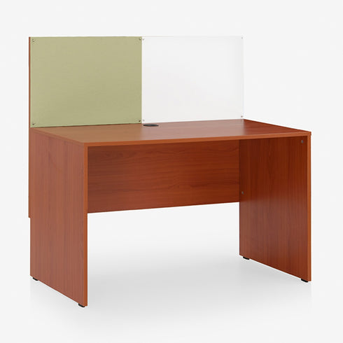 Luka Desk with White Board Marker and Pin Up Board (Oxford Cherry)