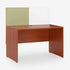 Luka Desk with White Board Marker and Pin Up Board (Oxford Cherry)