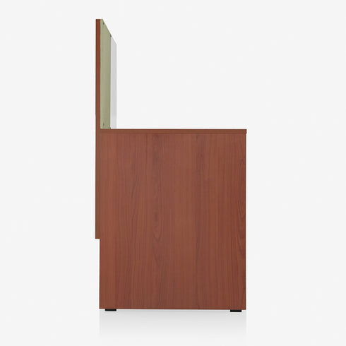 Luka Desk with White Board Marker and Pin Up Board (Oxford Cherry)