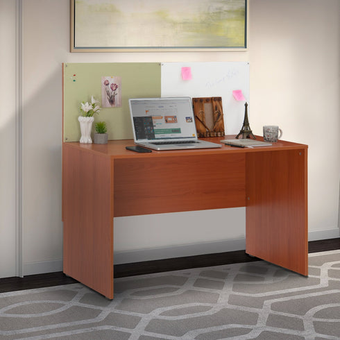 Luka Desk with White Board Marker and Pin Up Board (Oxford Cherry)